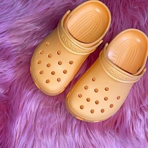 Orange Crocs